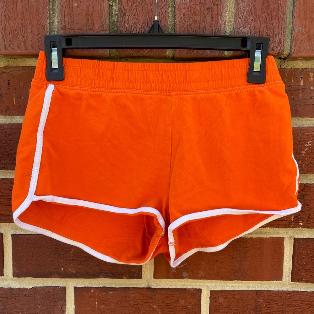 Girls Orange Athletic Shorts